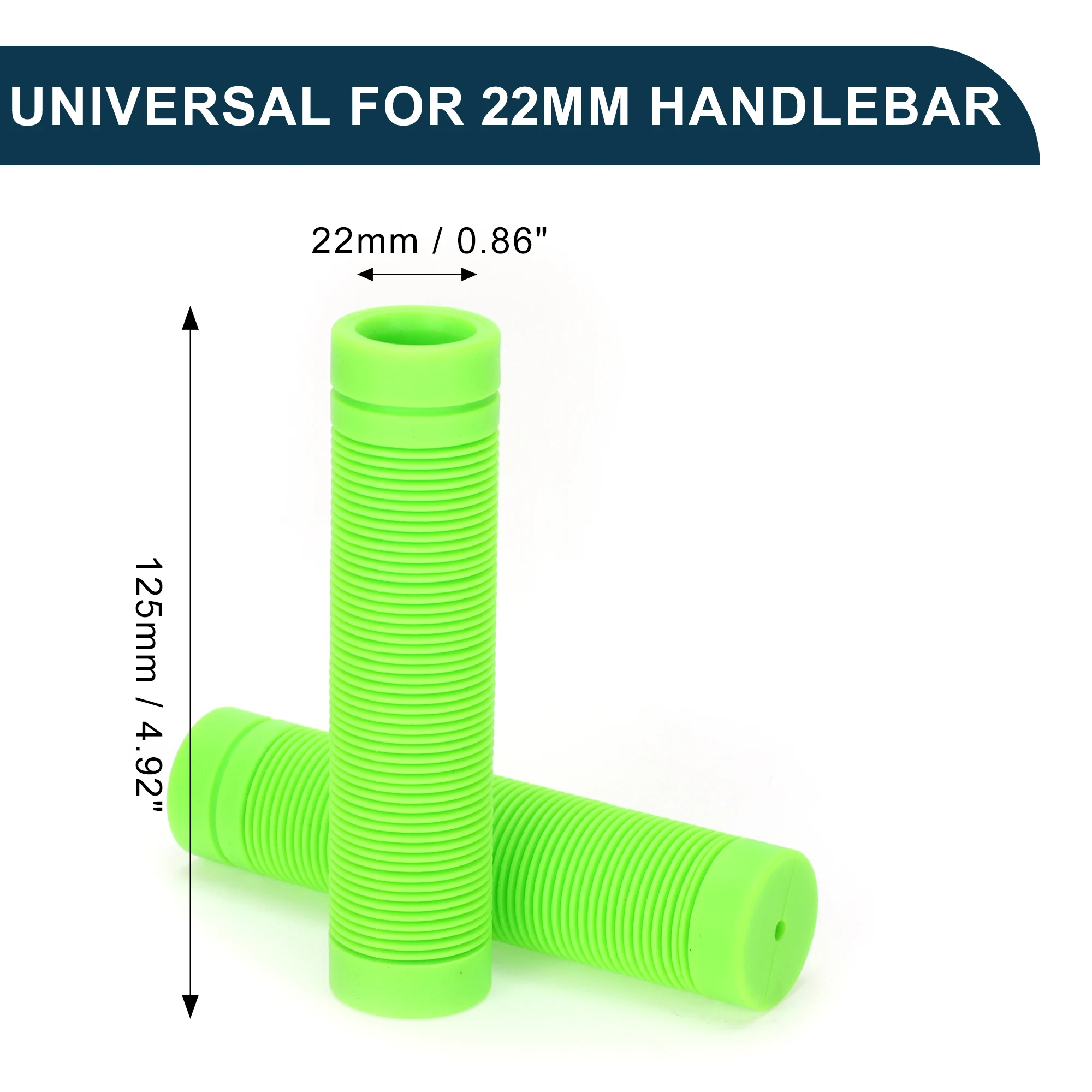 

X чехлы на руль велосипеда Autohaux длиной 125 мм, легкие | Защитные ручки для велосипедных концов, зеленые, 1 пара