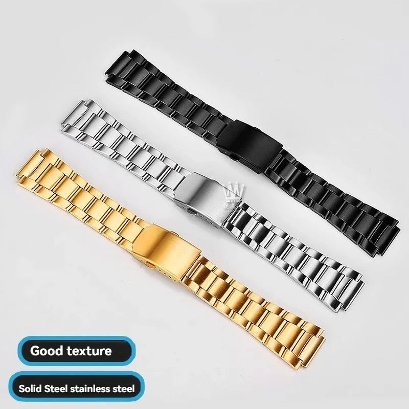 For Casio 3299 AE1200/1300/1500 AE-1200 AE-1200wh AE-1300 Solid Stainless Steel Strap 18mm Fine Steel Metal Case Wristband