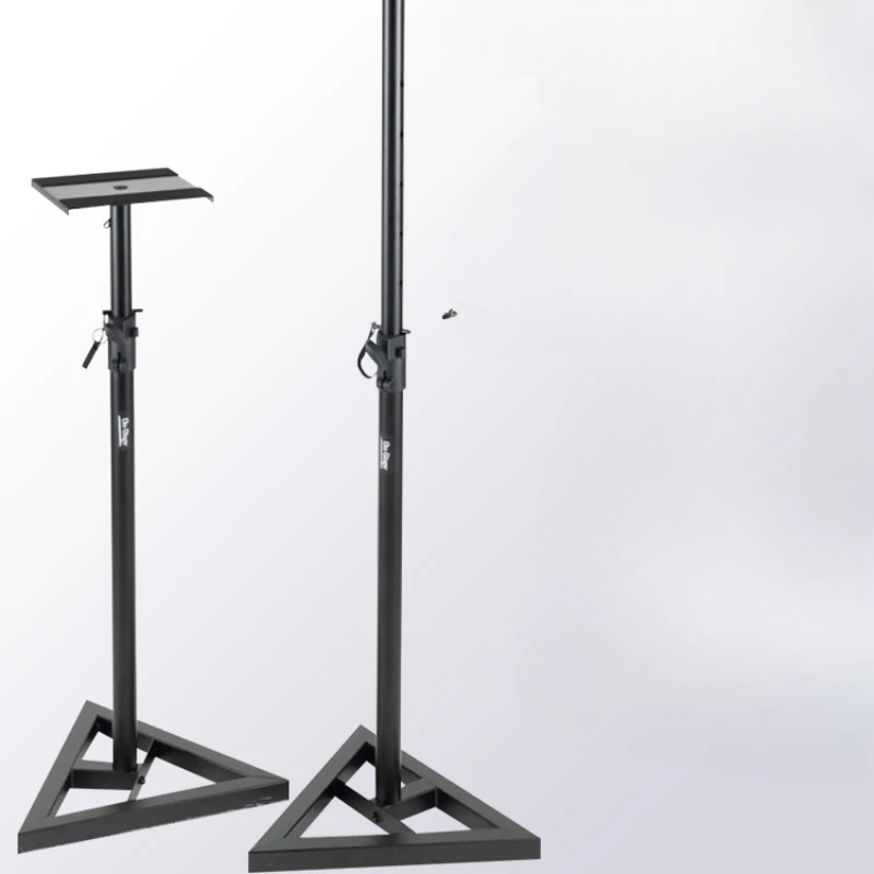 Monitoring speaker bracket, all metal, floor standing, adjustable surround sound tripod