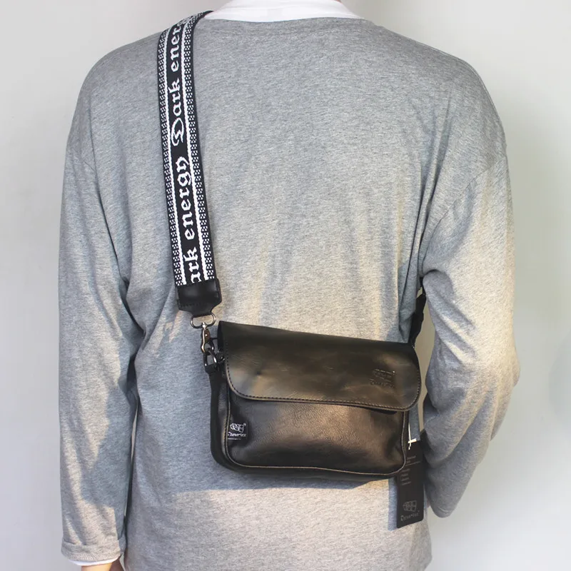 Threebox Street Style Youth Shoulder Crossbody Bag Men's Women's Small Square Fashion Retro Backpack Korean Version Men's Bag