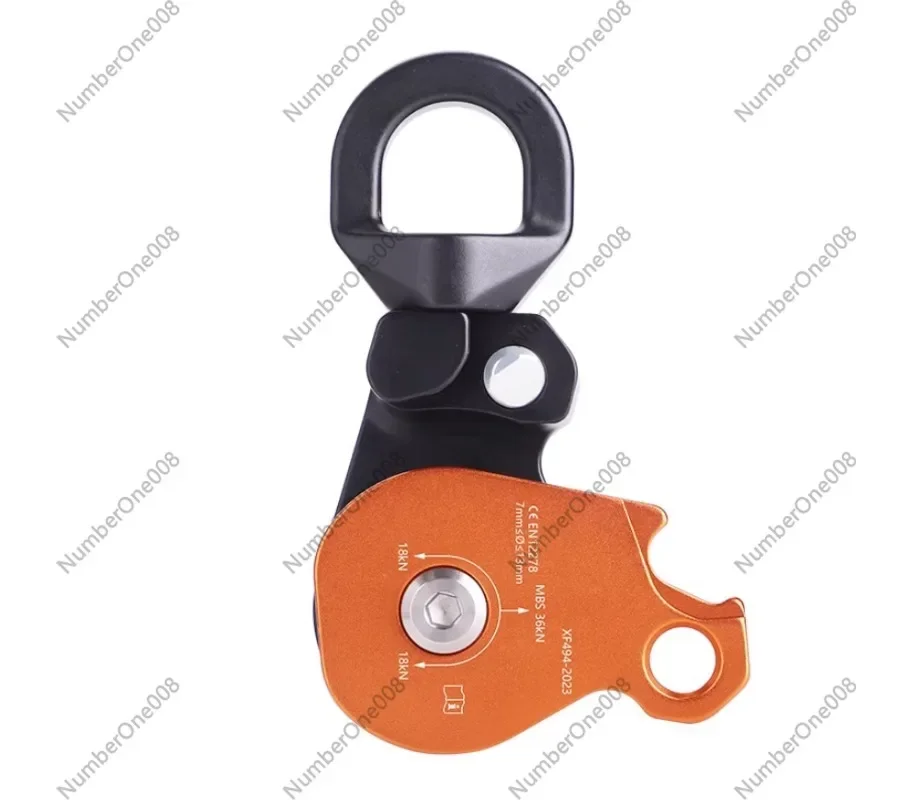 Heavy Duty Single & Double Pulley for Outdoor Use, Swivel Anti-Twist Connector, Prevent Rope Tangle for Climbing Sailing Rigging