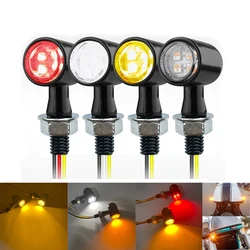 8mm 12V Motorcycle LED Turn Signal Lights Brake Light Lamp Flashing Indicator Blinker For Touring Sportster Dyna Softail Fat Bob