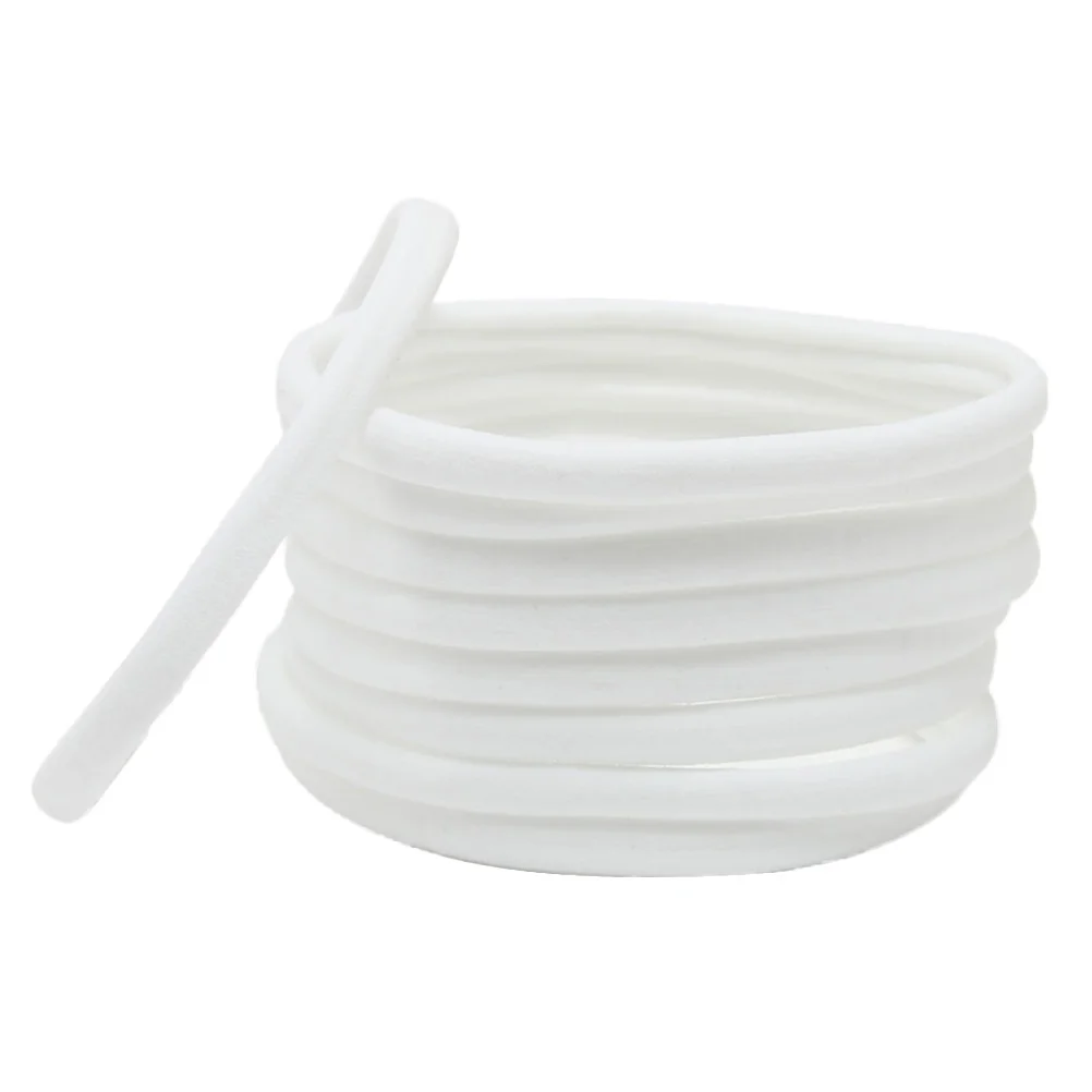 

10pcs Kids Toddler Elastic Tie Kids Hair Tie White European American Style Hair Accessories Everyday