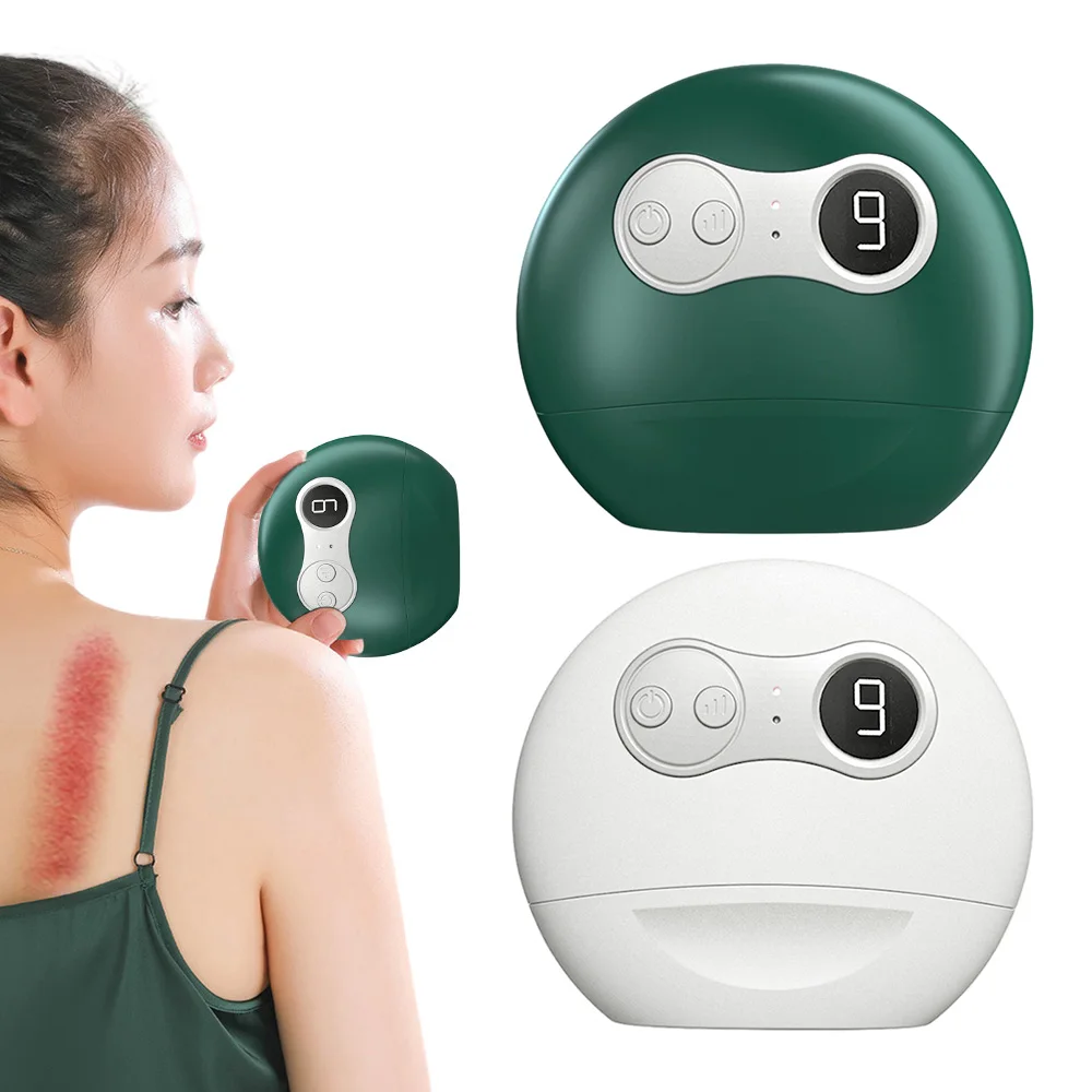 Electric Guasha Massager Hot Compress Facial Massage Stone Heated Vibration Scraping Neck Face Skin Lifting Removal Wrinkle Tool