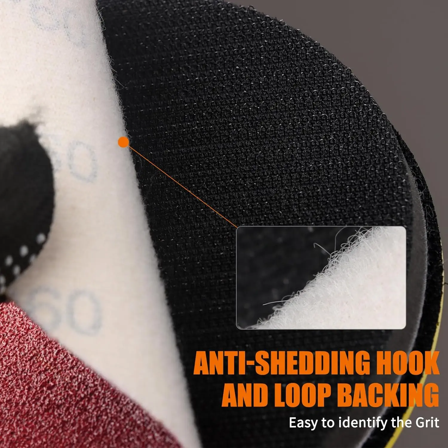 3/4/5/6/7인치 40개입 샌딩 디스크 원형 사포 시트 세트 샌딩 페이퍼 광택 연마 패... - 1