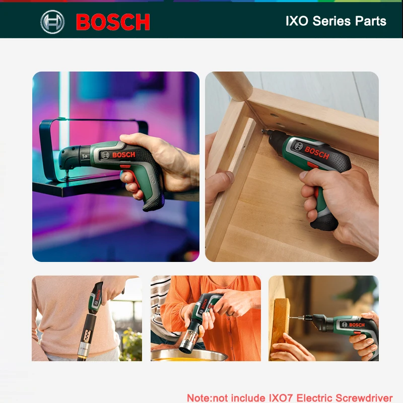Imagem -04 - Bosch Ixo Chave de Fenda Elétrica Acessórios Ferramentas Elétricas Multifuncionais Doméstico Pequeno Acessório Ixo7 Variedade Acessórios