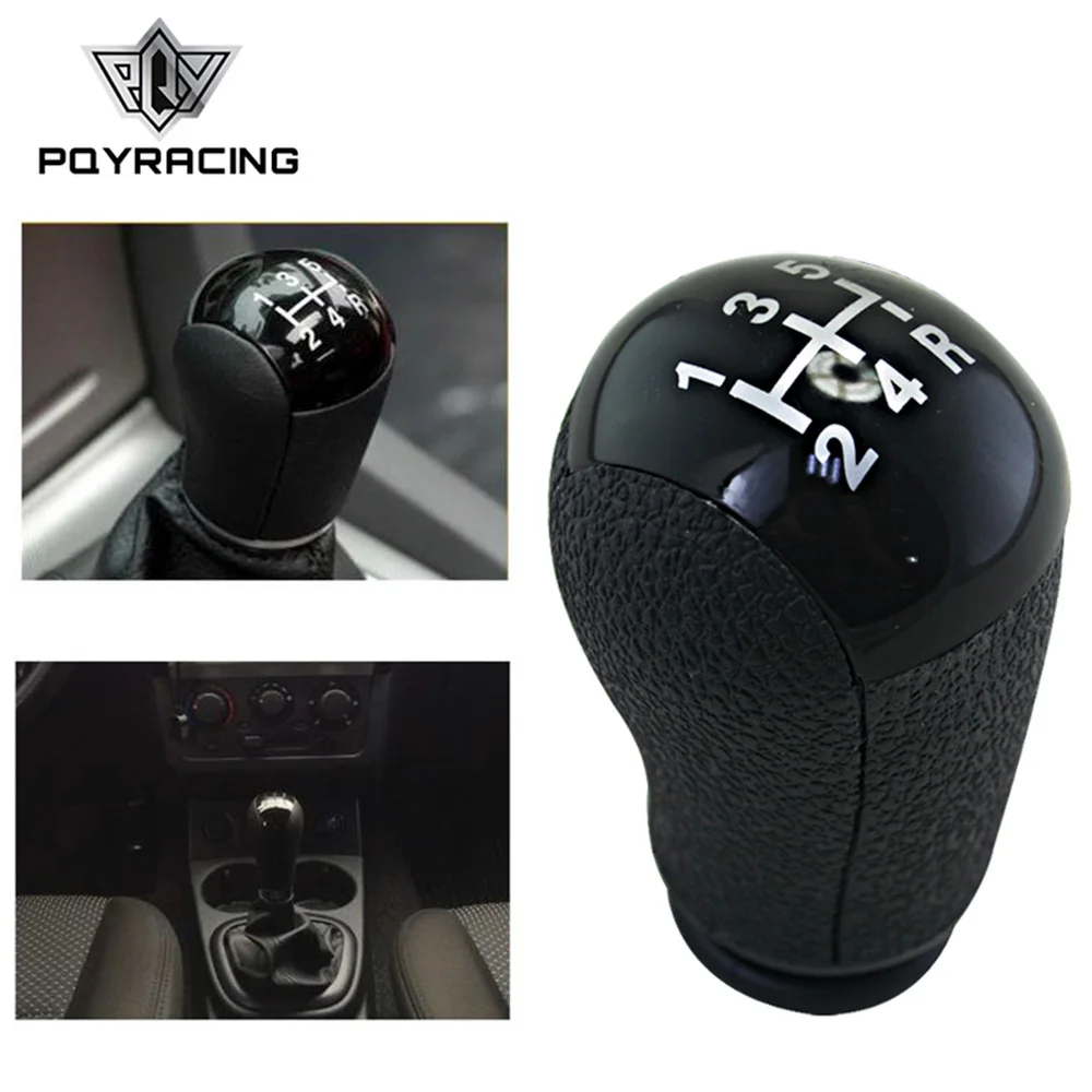 5 Speed MT Gear Stick Shift Knob Car For Ford Focus Mondeo MK3 S-MAX C-MAX Mustang Galaxy Fiesta MK6 Transit Black PQY-GSK95