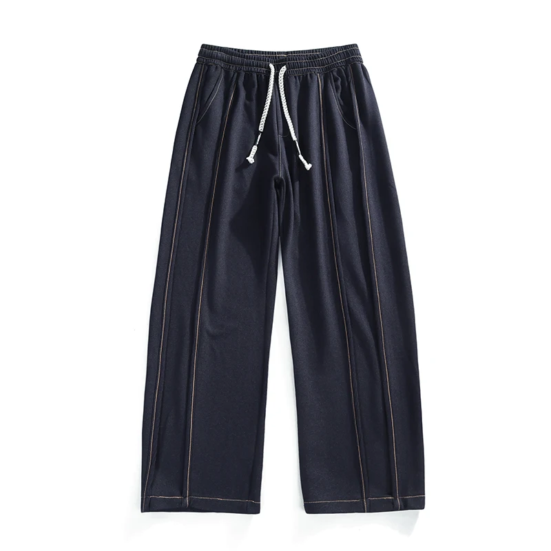 Pantaloni lunghi da uomo primavera autunno Pantaloni a gamba larga da uomo Pan Tjeans Pantaloni a gamba dritta larghi da uomo casual per adolescenti Pantaloni a gamba larga di marca alla moda