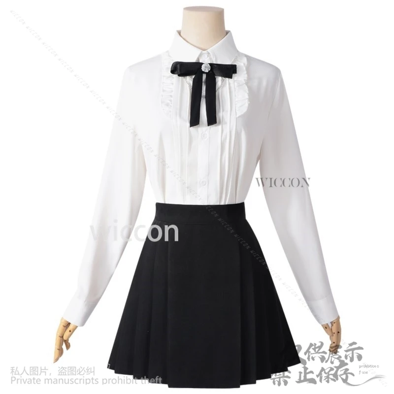 Game Love And Deepspace Cosplay Heroines Anime Costume British Style JK Black Coat Dress Lolita Tie Jirai Kei Girls Customized