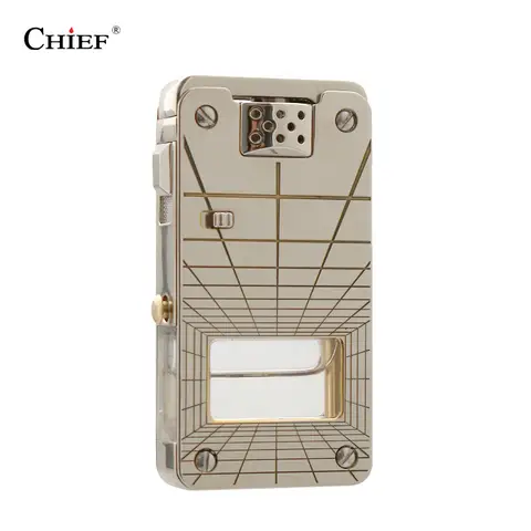 2025 Chief  Kerosen e Lighter Creative Transparent Oil Compartment Can Be Automatic Ignition Men's Gift Lighters Wholesale