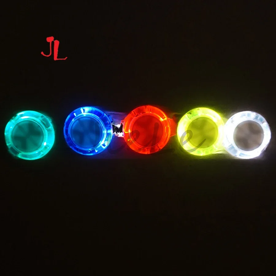 10Pcs/lot Copy SANWA OBSF-30 Arcade Push Button Transparent 12V/5V LED 30mm for DIY Raspberry pi MAME PC Pandora Game