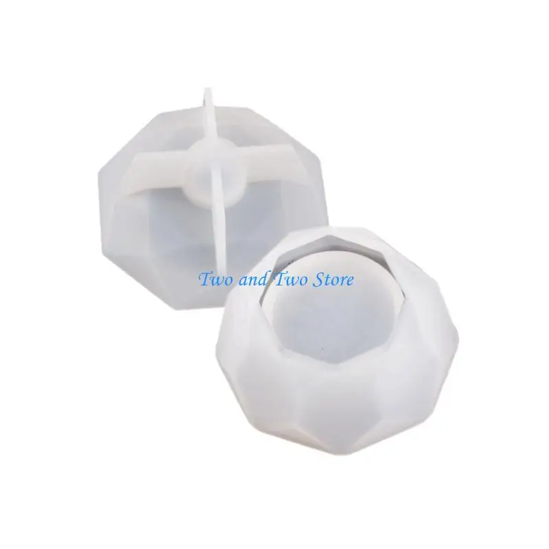 HX6F حامل تخزين معين مثمن قوالب قالب سيليكون شمعدان هندسي #2