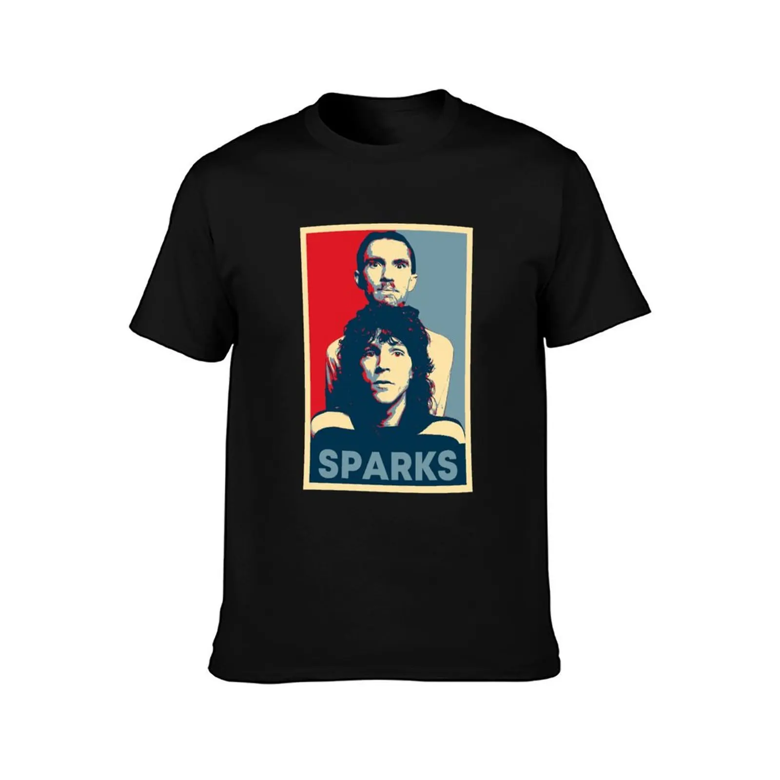 Vintage Retro Photograp Sparks Band HopeChristmas T-Shirt Summer Casual Cotton Tee Oversized Streetwear Tops Unisex Men Women