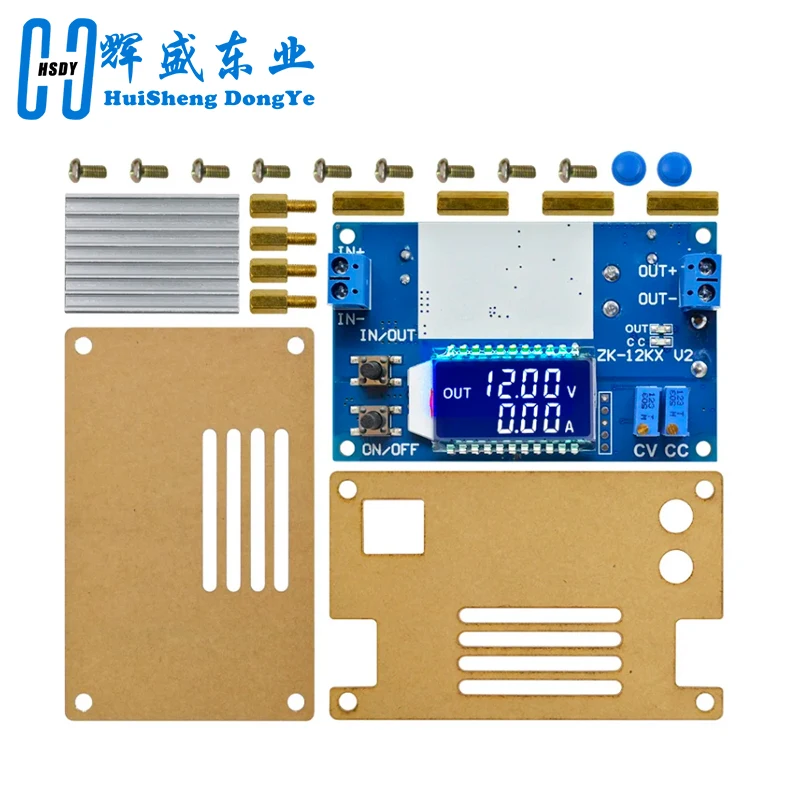 12A Constant Voltage Constant Current LCD Voltage Current Display Adjustable Step-down Power Supply Module 5.3-32V To 1.2-32V