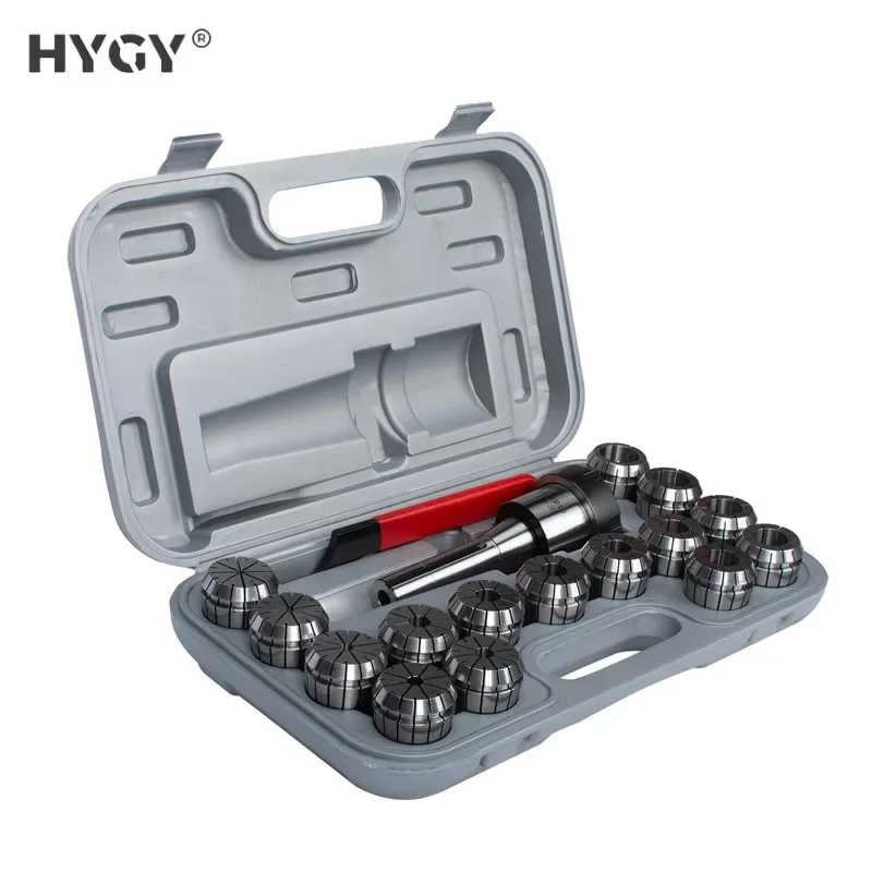 R8-ER40-7/16 Portautensili con pinza a molla ER40 Pinza da 15 pezzi in pollici con set di chiavi R8-ER40