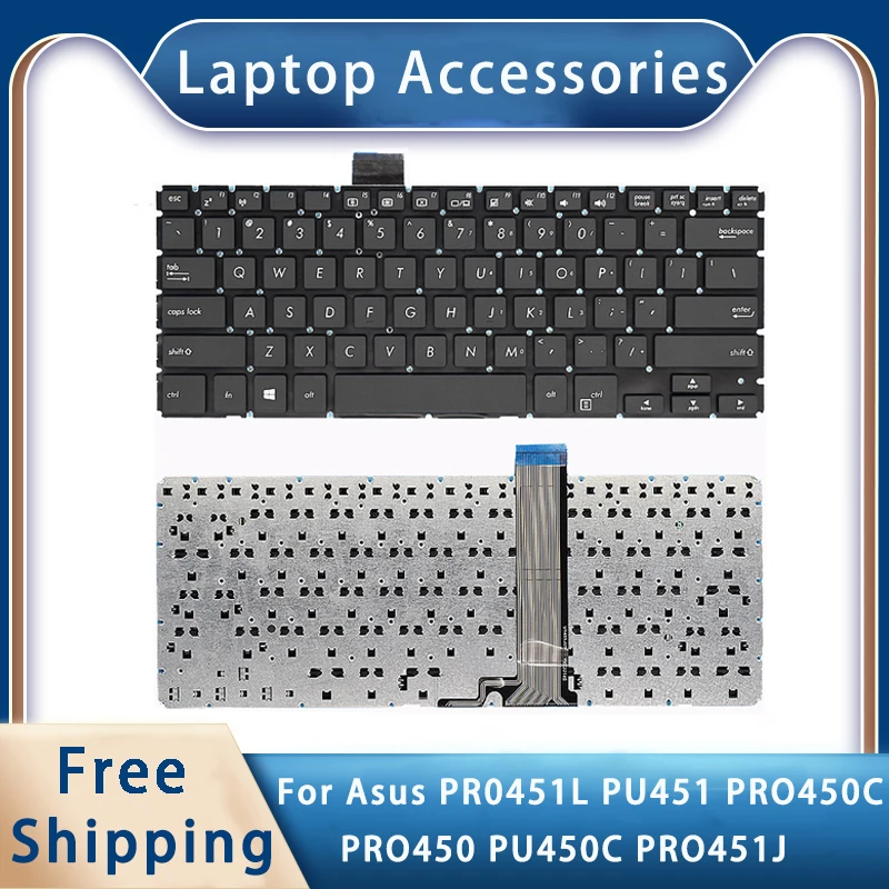 New For Asus PR0451L PU451 PRO450C PRO450 PU450C PRO451J Replacemen Laptop Accessories Keyboard Small Enter Key