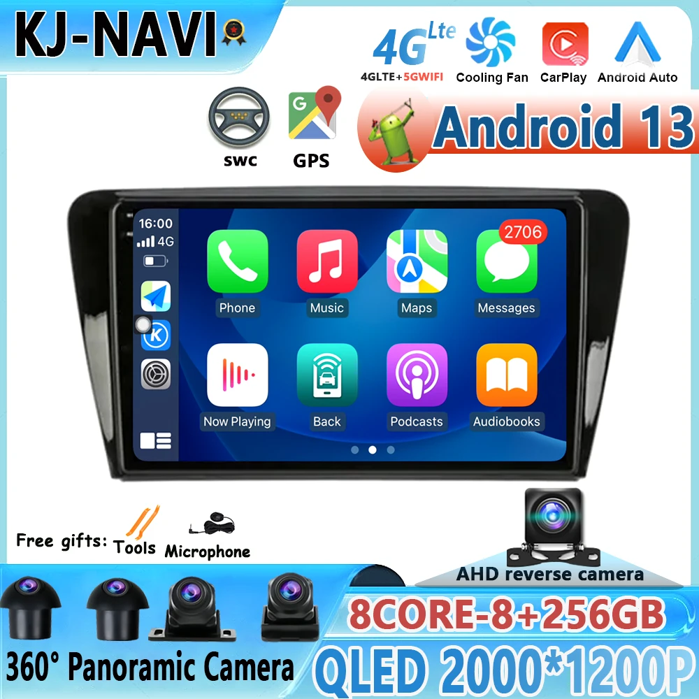 

Car Radio For Volkswagen SKODA Octavia 3 A7 2013 - 2018 Android 13 Multimedia Video Player Stereo Navigation GPS Split Screen 4G