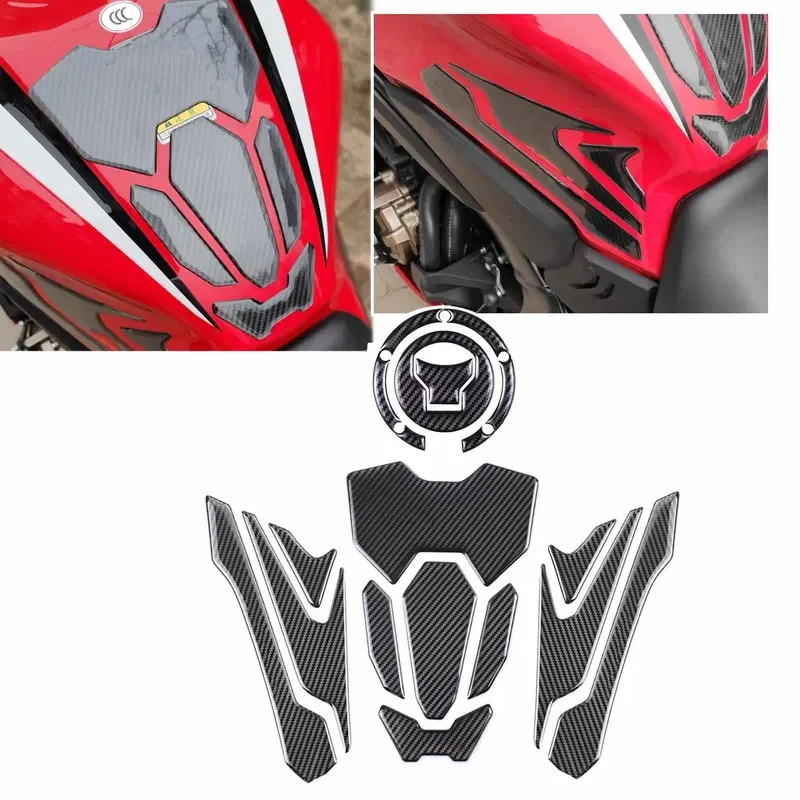 For Honda cbr650r cb650r 2019-2023 motorcycle anti slip fuel oil tank pad side knee grip decal protector water proof Sticke 3D