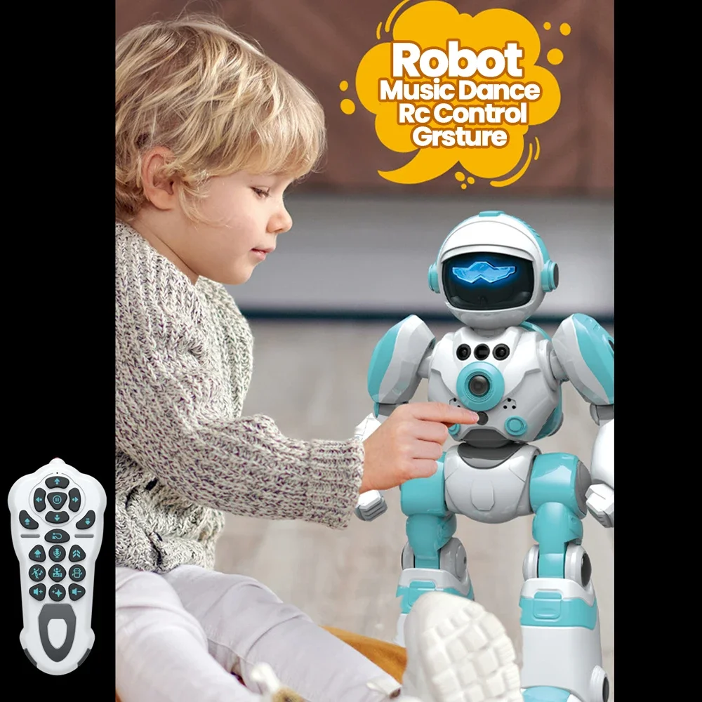 Toy Robot Rc Control Interactive Robot Intelligent for Kids Dance Voice Command Touch Gesture Control Toys Birthday Gifts