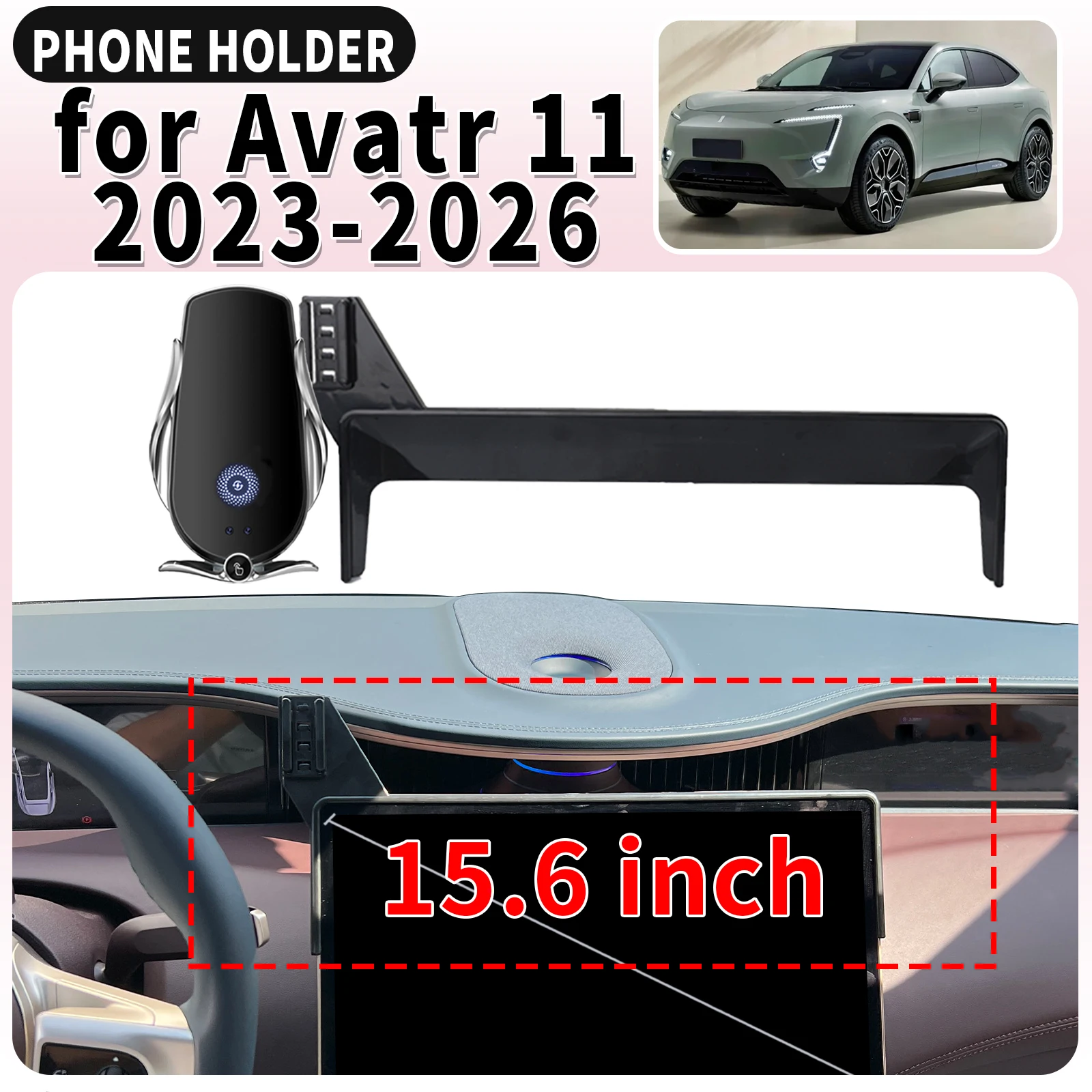 

fit for Avatr 11 2023-2026 15.6 inches ​​​​Screen Base Mount Phone Holder Dedicated Clip-On Navigation Bracket Car​​ accessoires