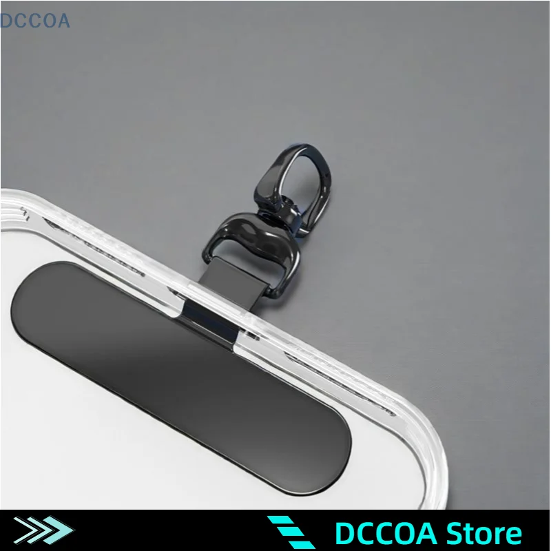 0.3MM Sturdy Metal Cellphone Tether Tab 360 Degree Rotation Phone Hanging Strap Gasket Replacement Phone Lanyard Patch Clip