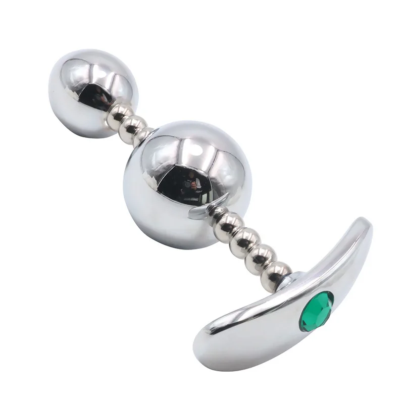Flexible Metal Anal Plug & Beads  Rear Orgasm Tool, Anal Abstinence Restraint, Adult Sex Toy & Adult Game