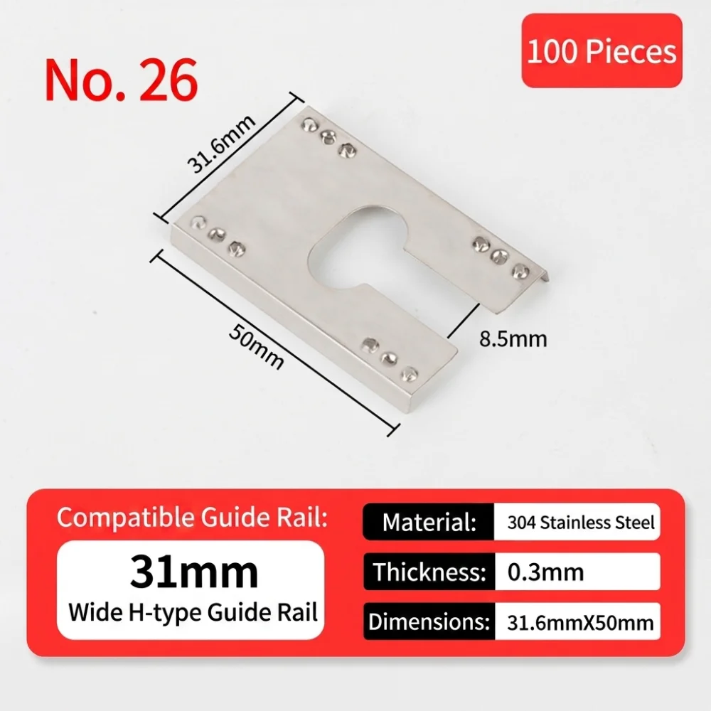 100PCS 304 Stainless Steel Solar Panel Grounding Clip Corrosion Resistant High Temperature Resistant Solar Grounding Clip Washer