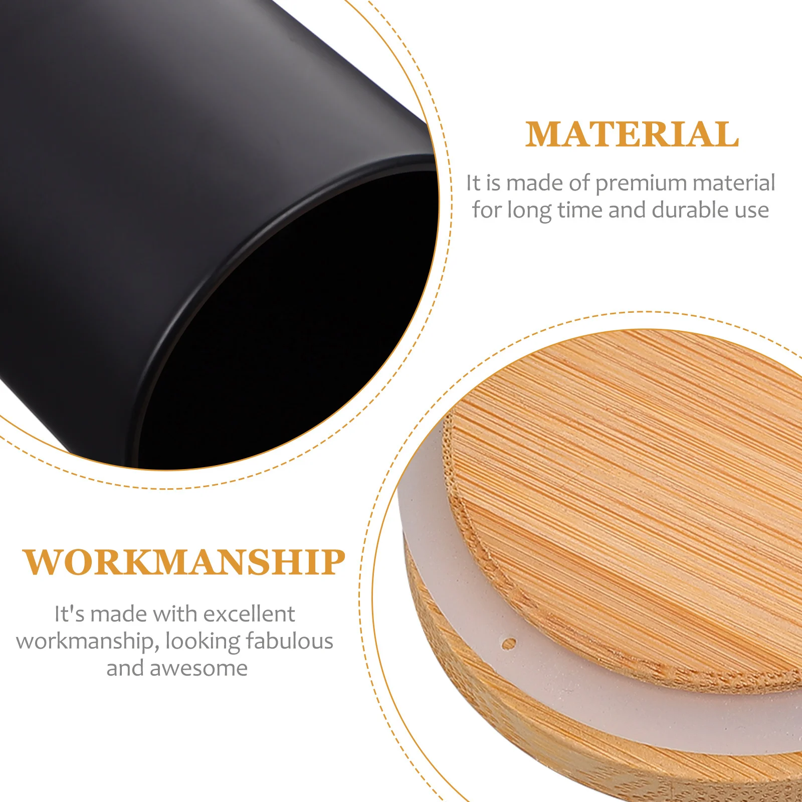 

4Sets Glass Container Simple Design Making Tin for Aromatherapy Scented Candles Decorative Jar for Home Office