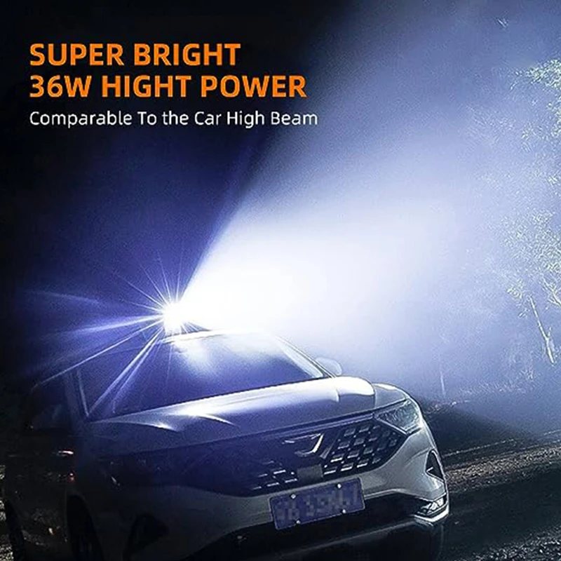 5000LM High Power LED Waterproof Flashlight 36W Lamp Bead USB-C Charging 26650 Battery Tactical Flashlight Camping Flashlight