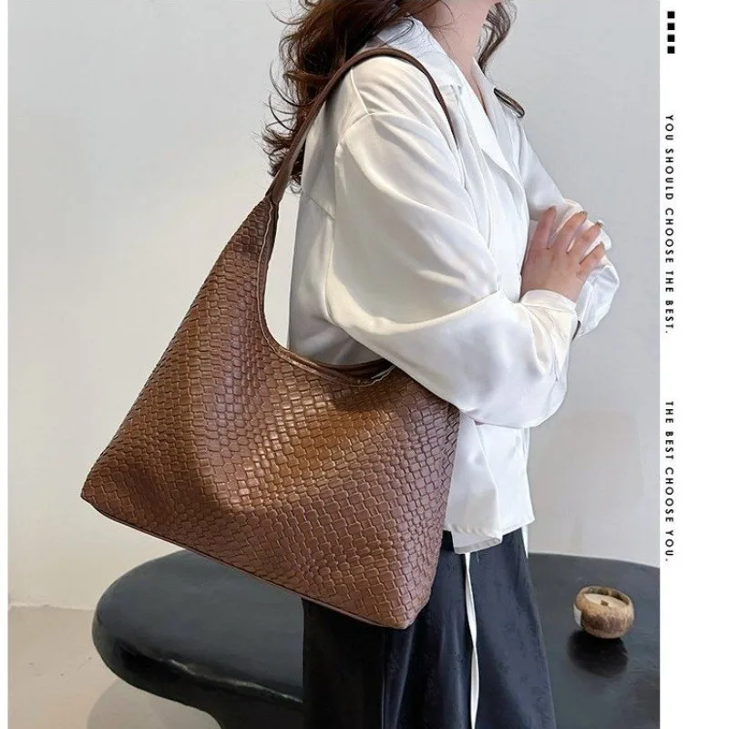 Retro Stylish Diaper Bag For Women Luxury Crossbody Handbag High-End Designer Minimalist Elegant Large Capacity Tote Bag