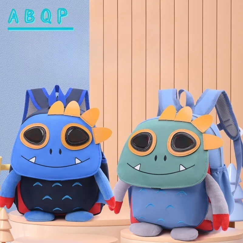 nouveau-sac-a-dos-pour-enfants-sac-d'ecole-pour-garcons-et-filles-dessin-anime-tendance-3d-amusant-leger-sac-a-dos-de-maternelle-grande-capacite