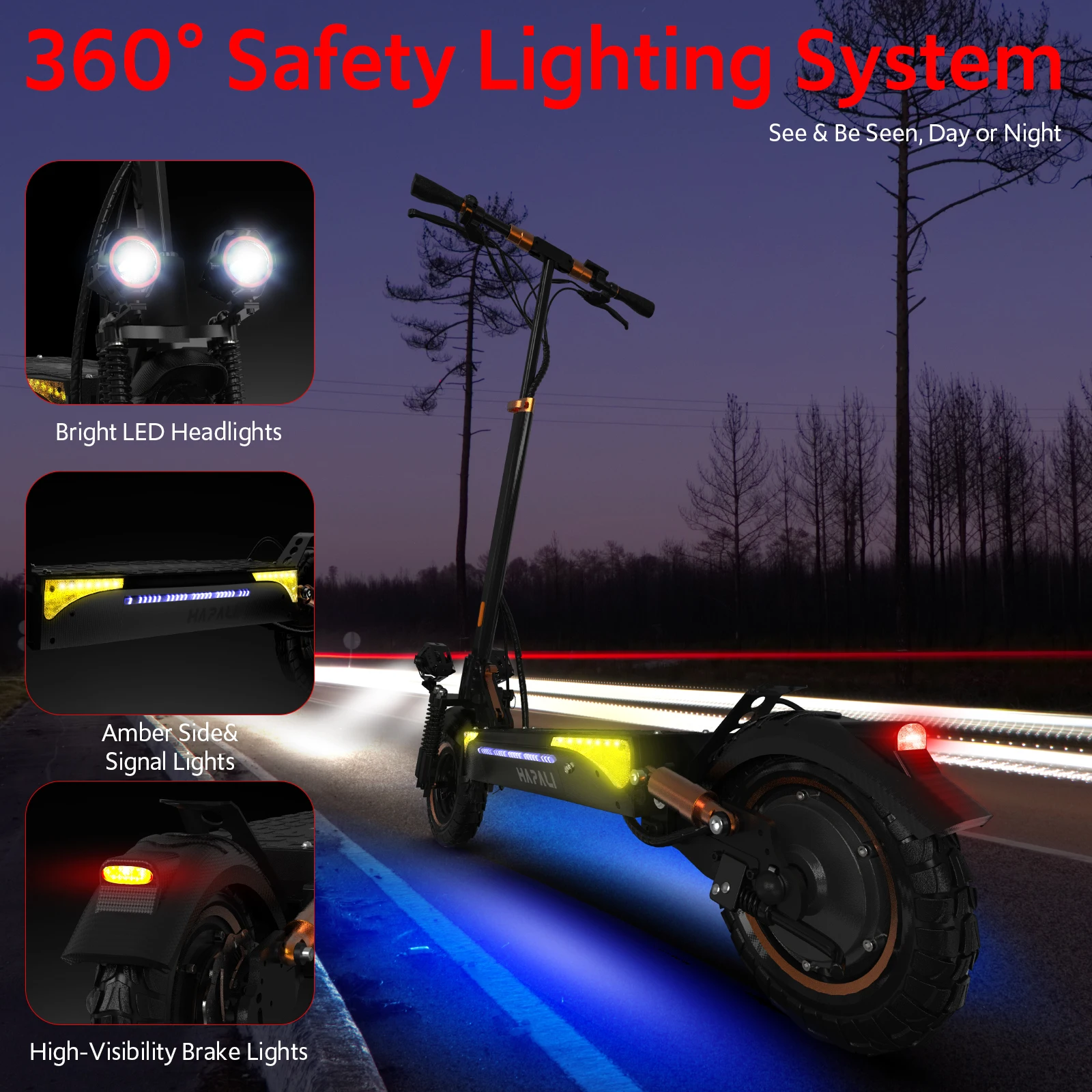 Off Road Electric Scooter for Adult, 11 7