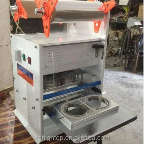 Automatic Yogurt Plastic Cup Sealing Machine Sealer For Milk Cup Juice Sprite Commercial