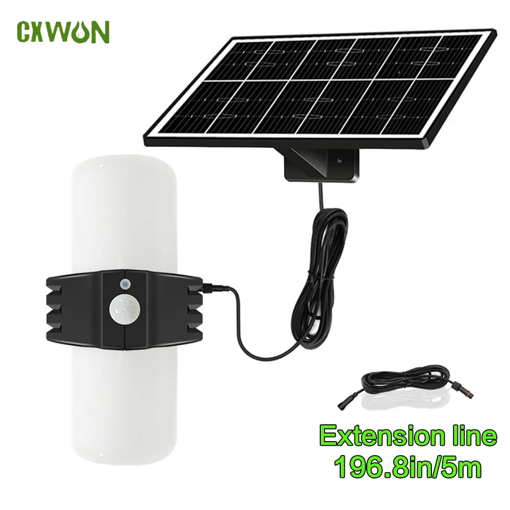 

Outdoor Solar Lights with Motion Sensor Fixtures Wall Mount LED 5M Cord Super Bright Solar Power Lamp Home Garden LED Spotlight