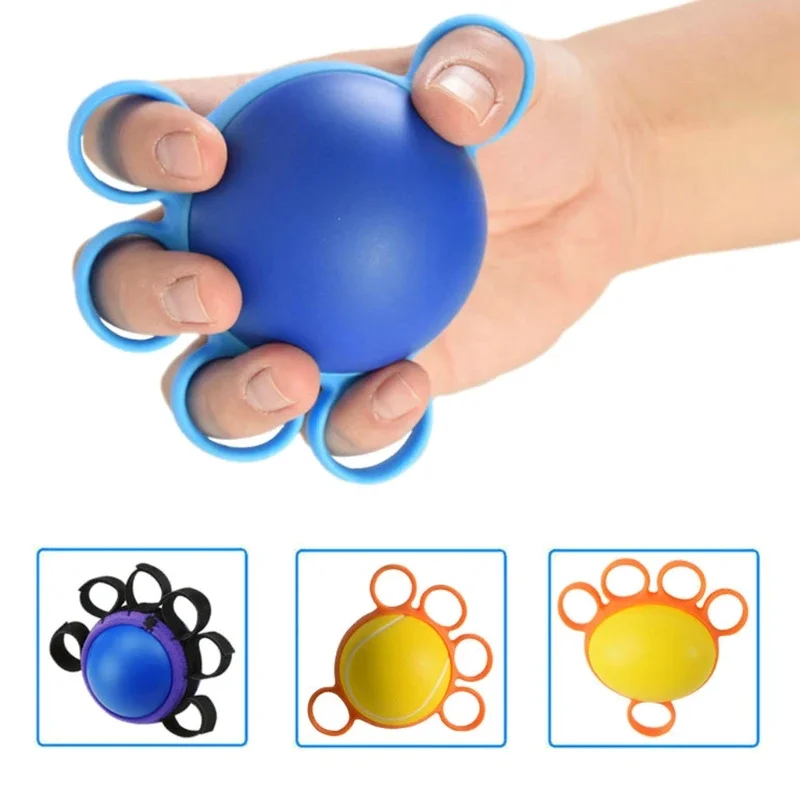 Hand Therapy Grip Strengthener Ball Stretcher Finger Fitness Arm Exercise Muscle Relex Recovery Rehabilitation Grip Equipment