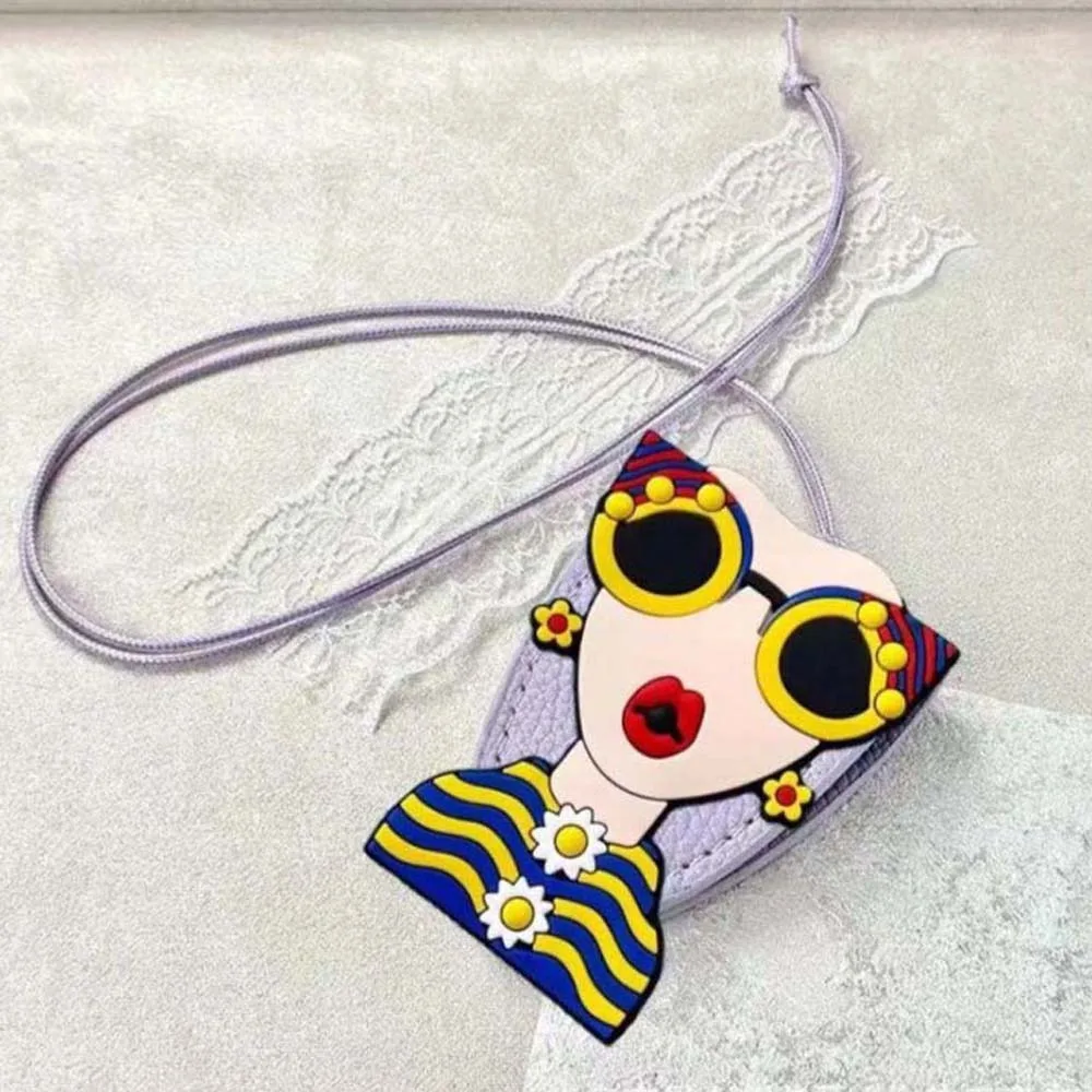 مكافحة خسر معلقة الرقبة نظارات كليب التطريز المضادة للخدش نظارات شمسية جلدية تخزين قلادة الإبداعية خفيفة الوزن