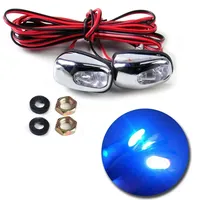ABS Plastic LED Lights Blue LED Windshield Washer Water Jet Spray Nozzle Windshield Washer Wiper Blue LED Windshield Washer