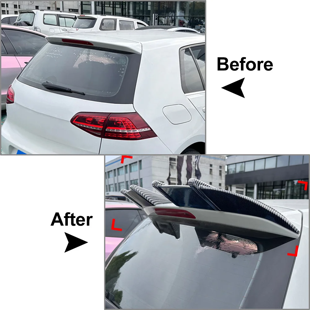 Car Rear Roof Spoiler Wing Lip Trim For VW Golf MK7 MK7.5 Rline 2013 2016 2017 2018 2019 Not Fit GTI Models