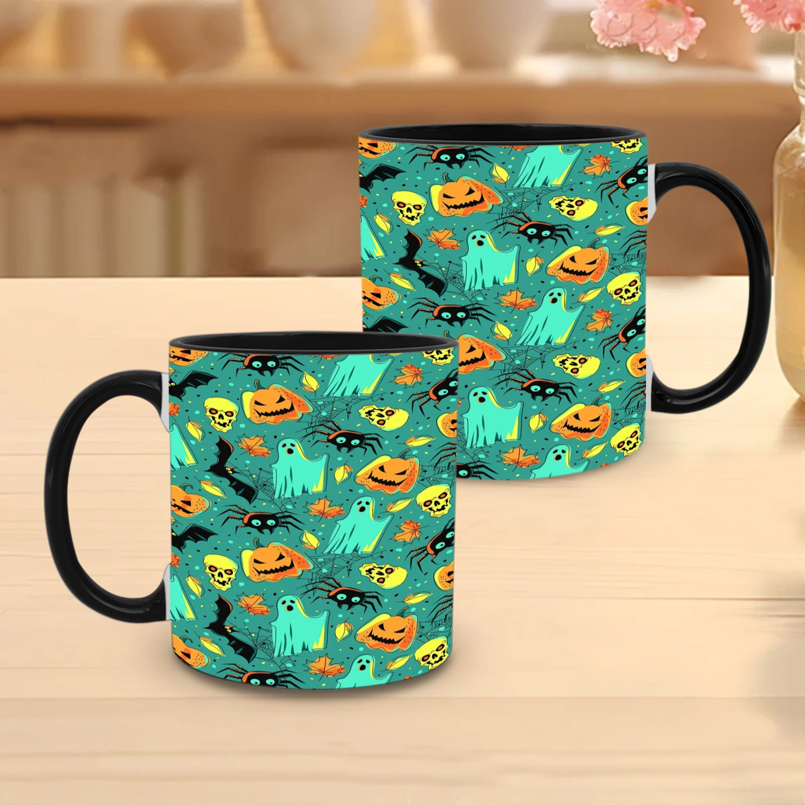 1pc an 11Oz Ceramic Mug Featuring a for Halloween Design, Perfect for Parties, Office Use, Or Home Decor, And Makes a Great Gift for Friends
