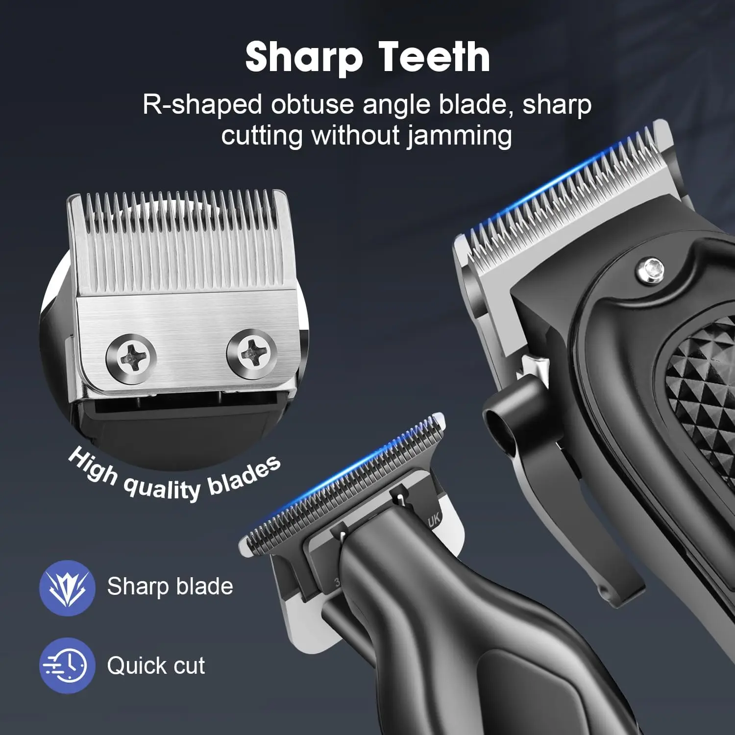 مجموعة ماكينة قص الشعر الاحترافية من HIENA، مجموعة أدوات تشذيب الشعر الكهربائية المحمولة اللاسلكية القابلة لإعادة الشحن لآلات قص الشعر في صالون الحلاقة