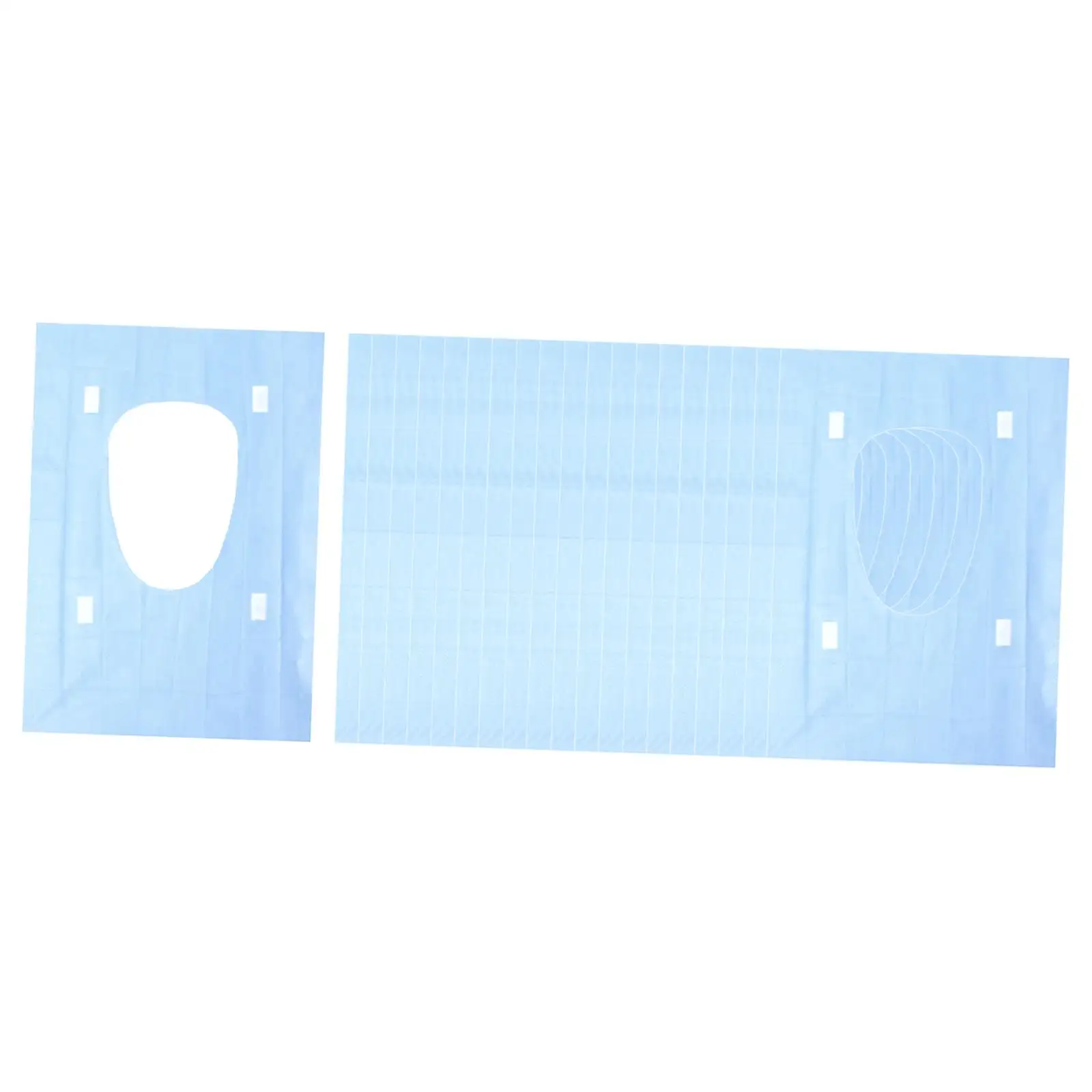 Universal Toilet for seat Covers Disposable 40cmx60cm Waterproof PE Film Liner Individually Wrapped for Airplane Train Station