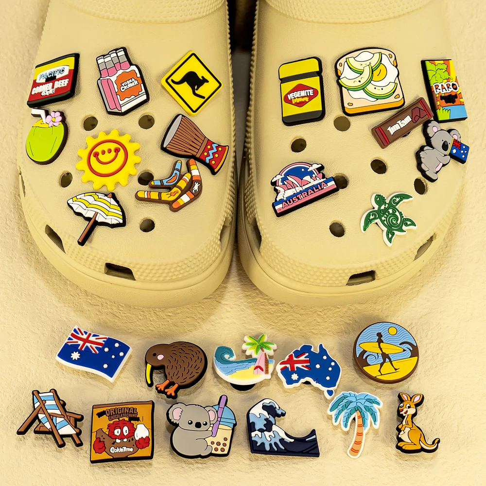 30pcs PVC 호주 스타일 구두 매력 샌들 액세서리 - Men'S Accessories Australia 리뷰 및 가격
