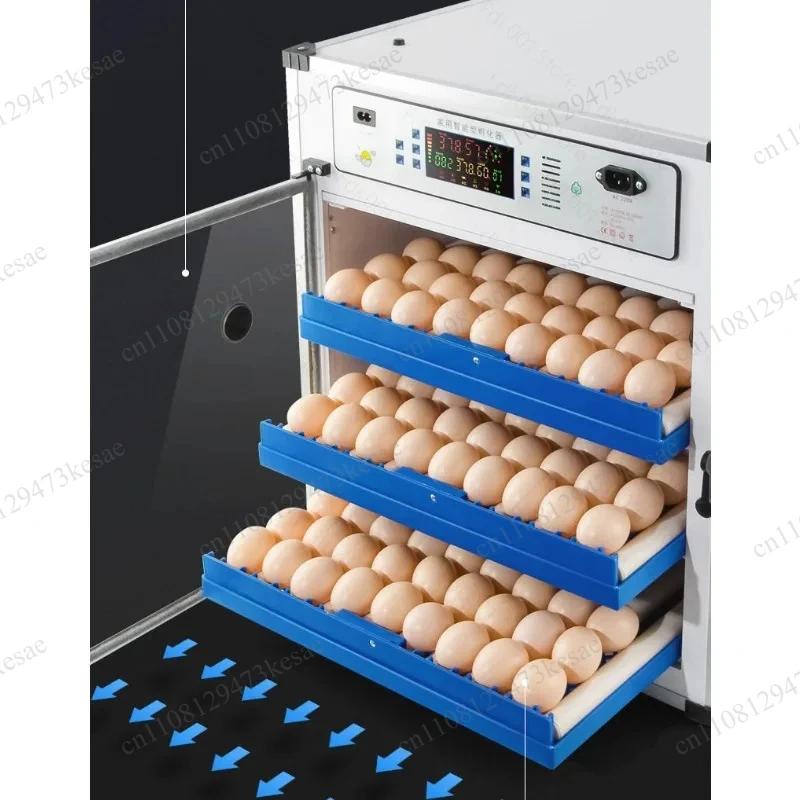 204 Egg Capacity Hatcher, Smart Poultry Incubator for Chicken Duck Quail, Home Automatic Hatching Machine