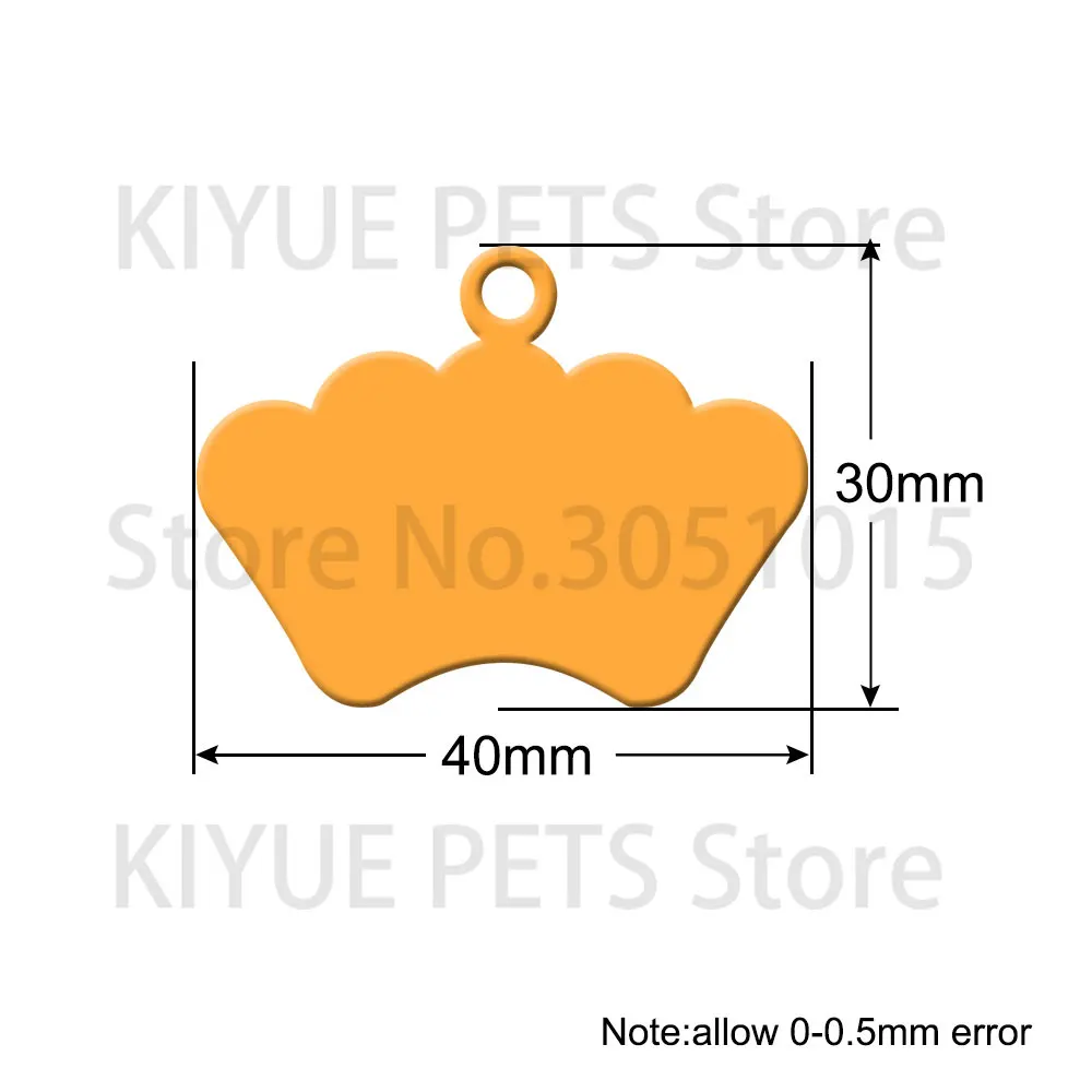 Wholesale 100Pcs Name Personalized Dog Id Tag Pendant Keychain  identity Card Nameplate Laser Engraving Aluminum Anodized Dog ID