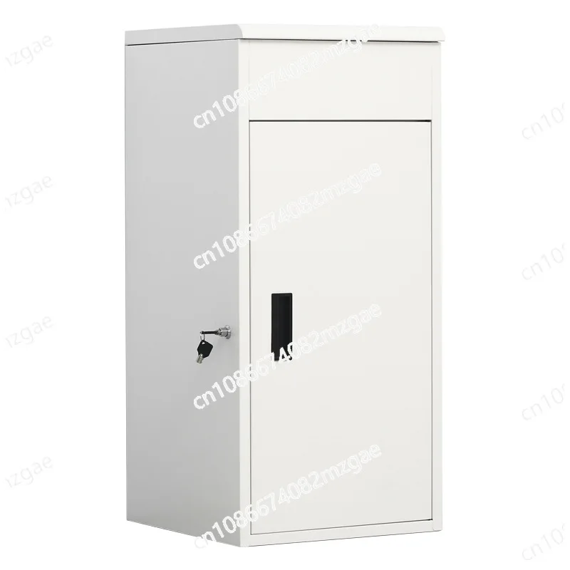 Steel door express outdoor anti-theft delivery cabinet, multi-layer multifunctional storage box