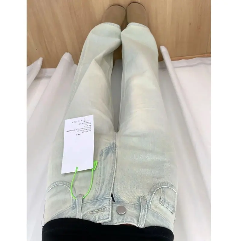 

Расклешенные джинсы для женщин, качественный текстурный материал, удобный, прочный, износостойкий, против морщин, прочный, тяжелый, полный, палаццо