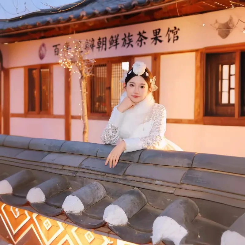 North Korean Hanbok Yanji Travel Photography New High-end Korean Princess Miss Court Ethnic Korea