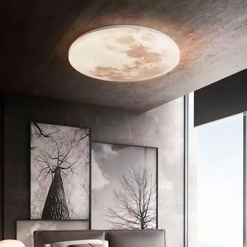 Modern LED Ceiling Lights For Bedrooms Corridors Creative Circular Dressing Rooms Balconies Living Rooms And Lunar Ceiling Light