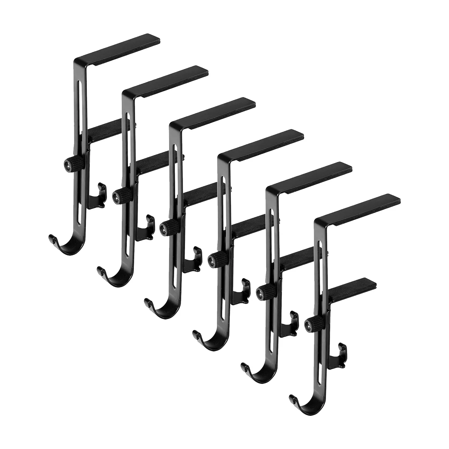 

A96Q-6 Pcs Christmas Stocking Holders for - Adjustable Fireplace Stocking Hangers- Christmas Stocking Garland Hooks