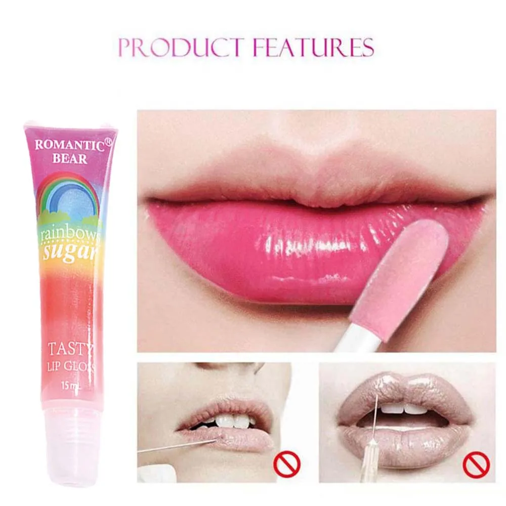 24Pcs Lip Gloss Set Rainbow Lip Jelly Hydrating Smooth Longlasting Non-stick Lip Gel Women Lips Makeup Wholesale